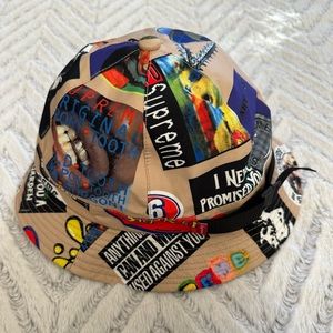 Supreme GORE-TEX Bell Hat Tan Stickers M/L Bucket Adjustable Ball Cap Graphic